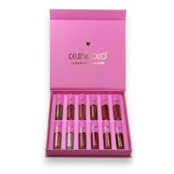 Lip gloss set brunt läppstift